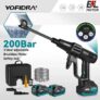מכשיר ניקוי אלחוטי בלחץ גבוה 200 בר 3500W מבית Yofidra הפועל עם סוללות של מקיטה 18V